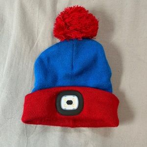 Headlamp winter hat